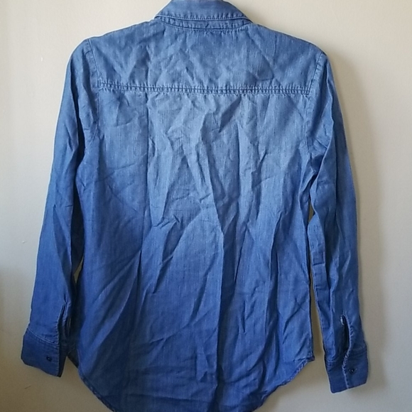 Denim long sleeved top - Picture 2 of 8